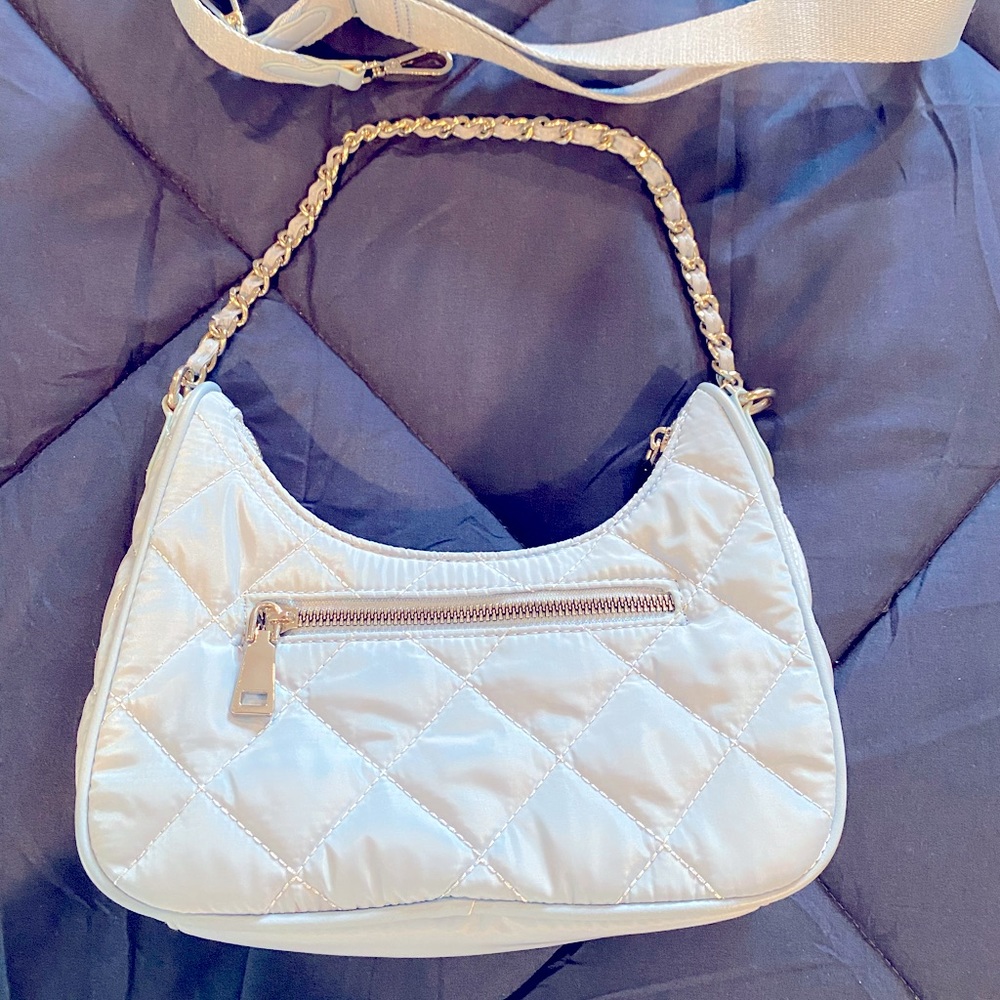 🆕 INC Baby blue quilted shoulder/crossbody bag.